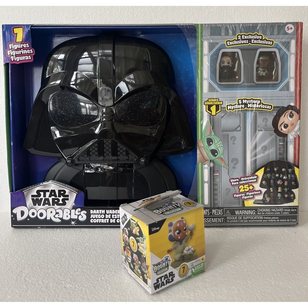 Doorables Star Wars Darth Vader Case & 7 Figurines Plus Bonus Baby Ashoka